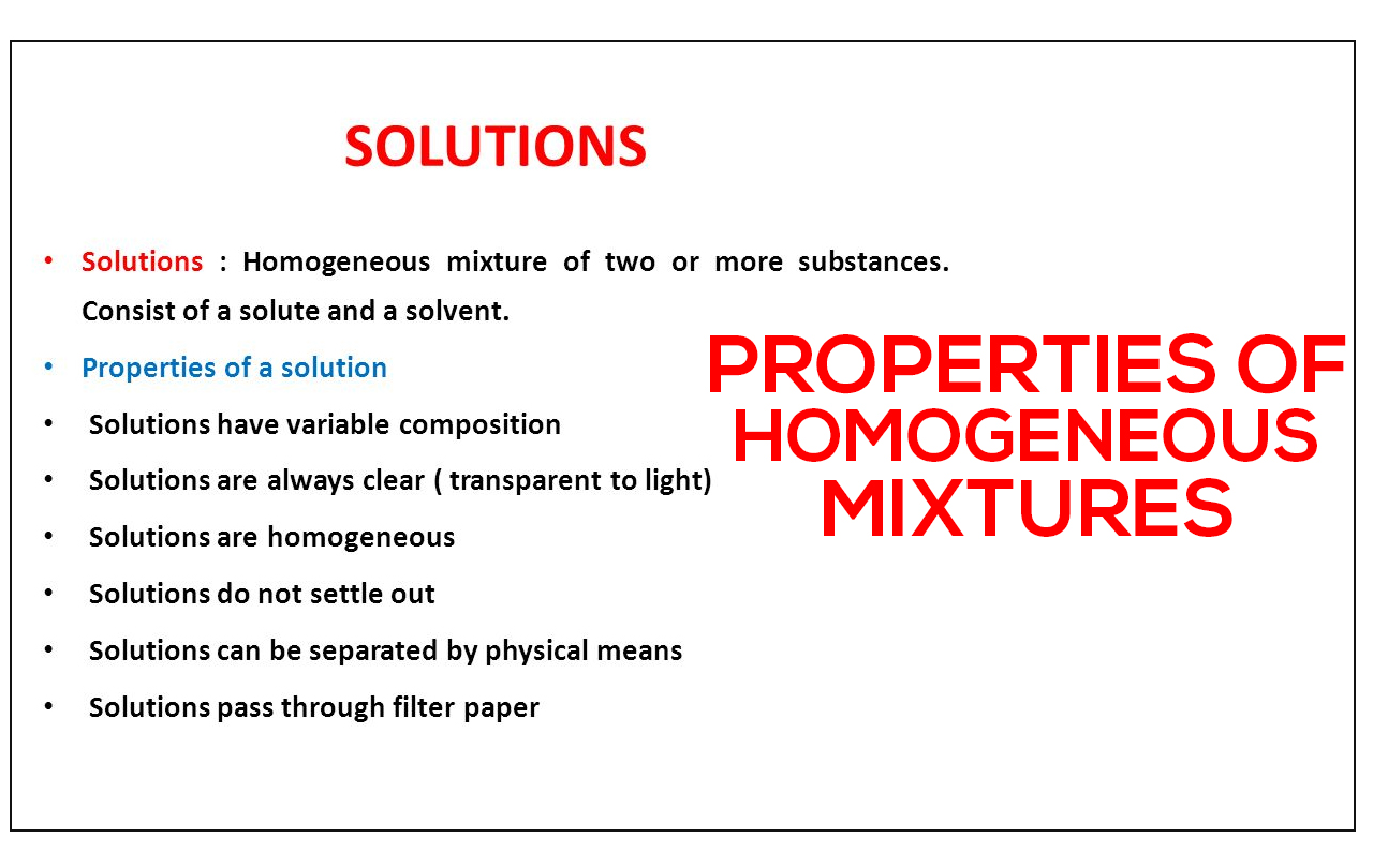 Which Is An Example Of A Homogeneous Mixture