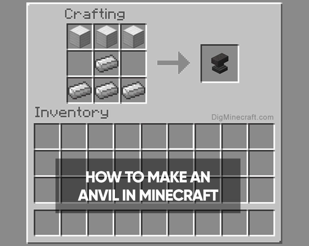 How To Make An Anvil In Minecraft Pe