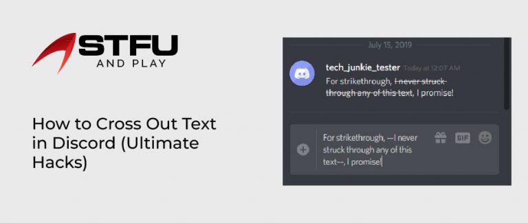 How to Cross Out Text in Discord