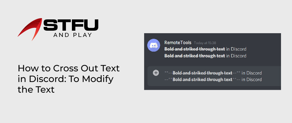 how to cross out text in discord app